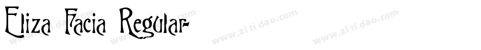 Eliza Facia Regular字体转换
